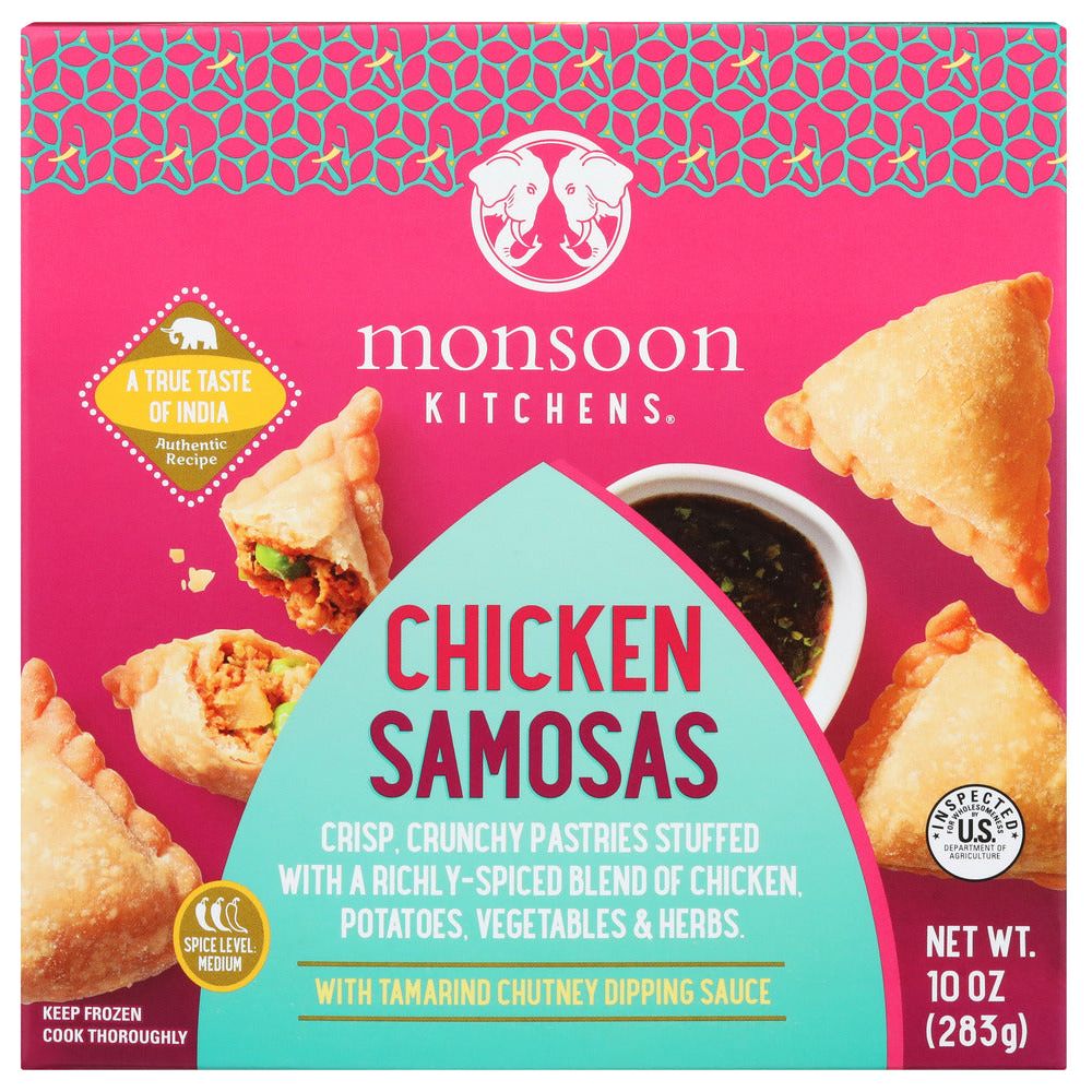 MONSOON KITCHENS INC: Samosa Frz Chicken, 10 oz - #tag1# - #tag2#