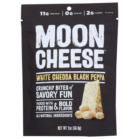 MOON CHEESE: White Chedda Black Peppa, 2 oz - #tag1# - #tag2#