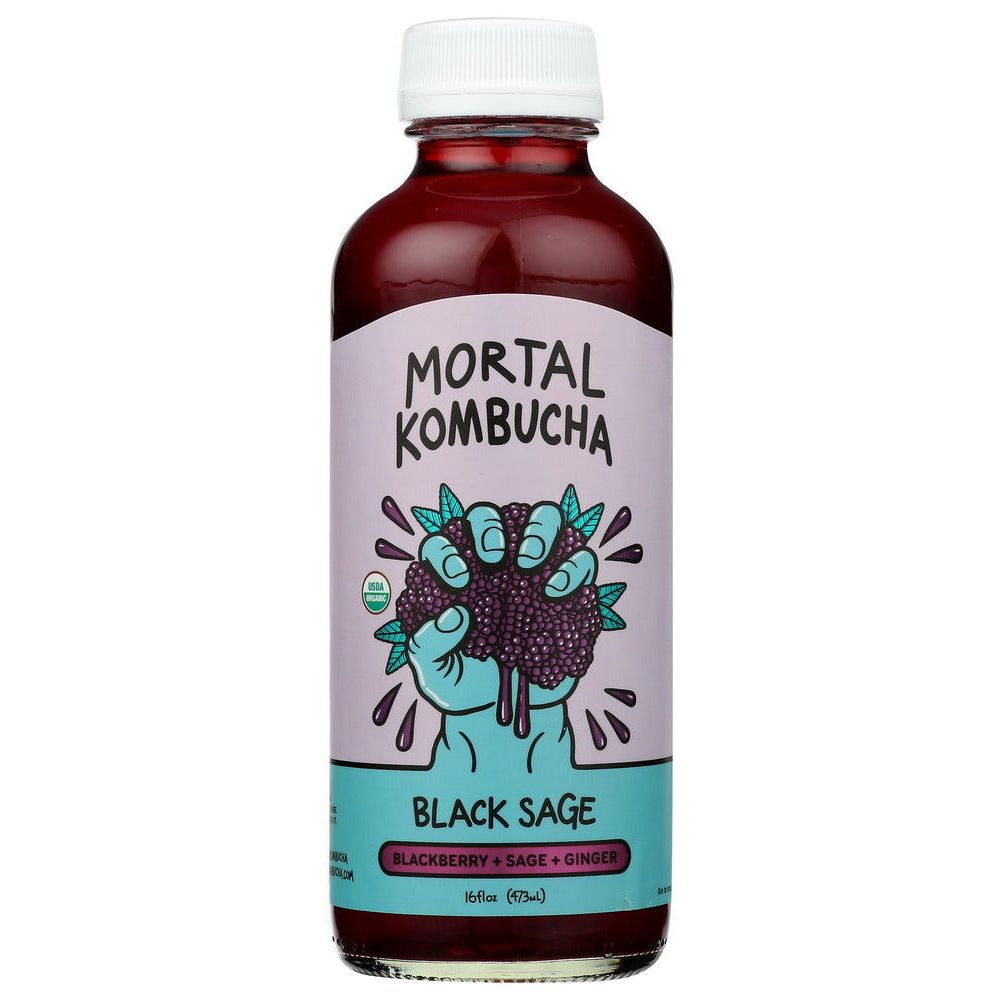 MORTAL KOMBUCHA: Kombucha Black Sage, 16 fo - #tag1# - #tag2#