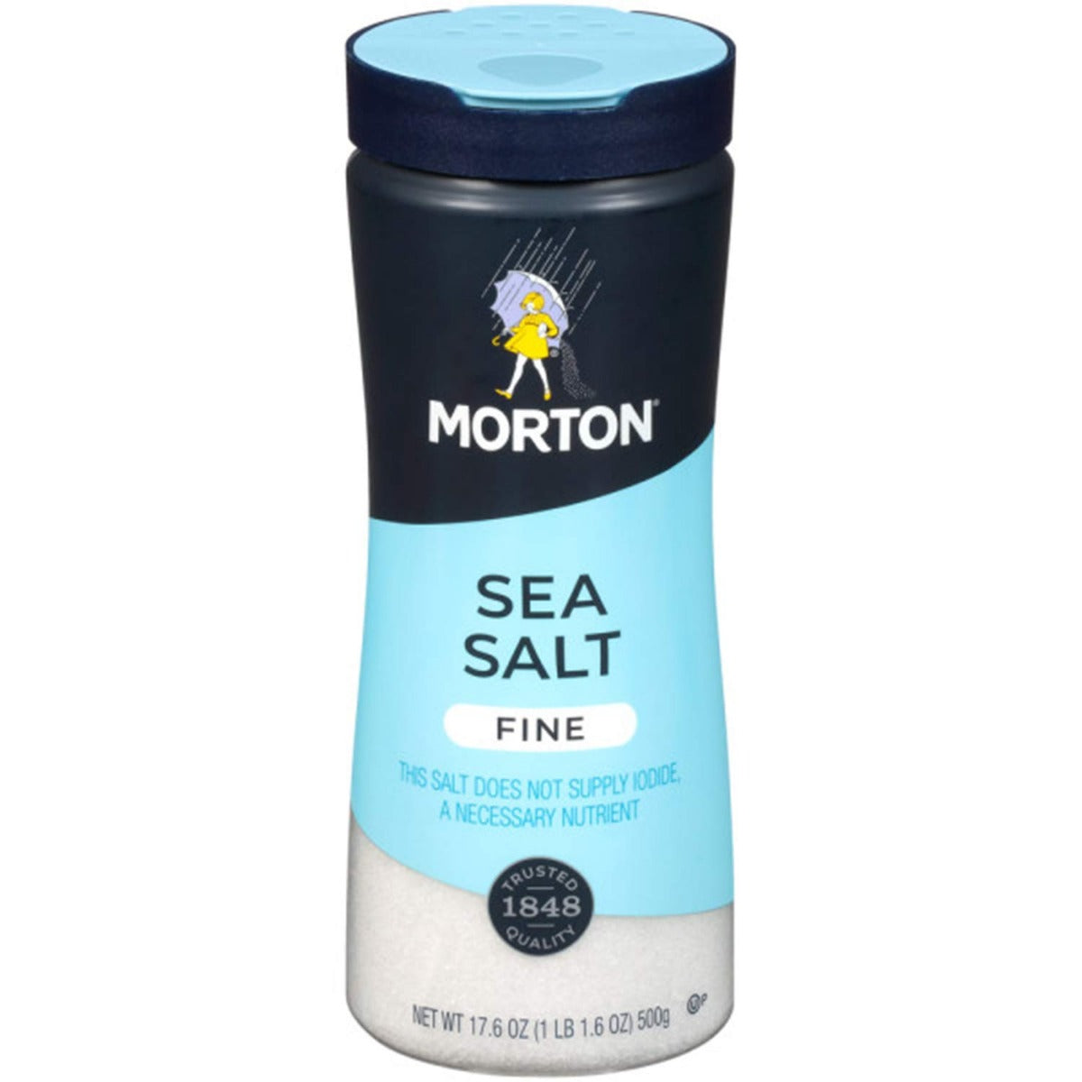 MORTONS: Fine Sea Salt, 17.6 oz - #tag1# - #tag2#