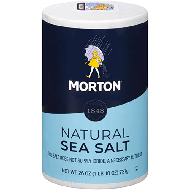 MORTONS: Natural Sea Salt, 26 oz - #tag1# - #tag2#