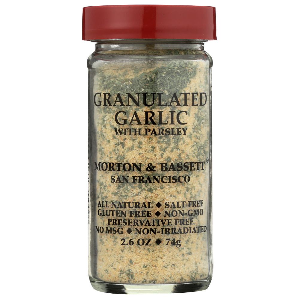 MORTON & BASSETT: Granulated Garlic with Parsley, 2.6 oz - #tag1# - #tag2#
