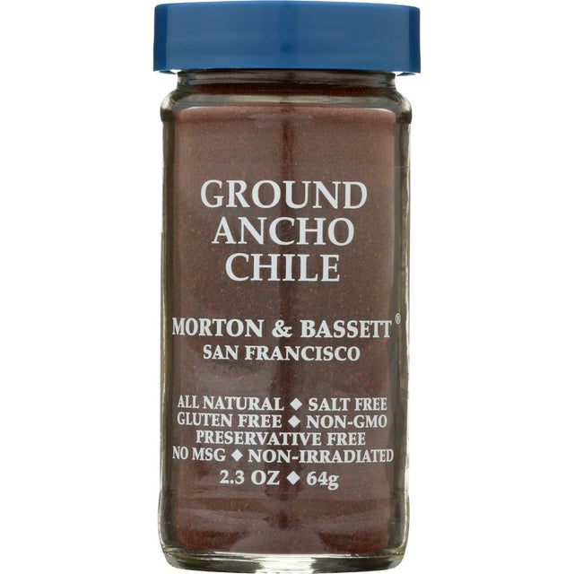 MORTON & BASSETT: Ground Ancho Chili Powder, 2.3 oz - #tag1# - #tag2#