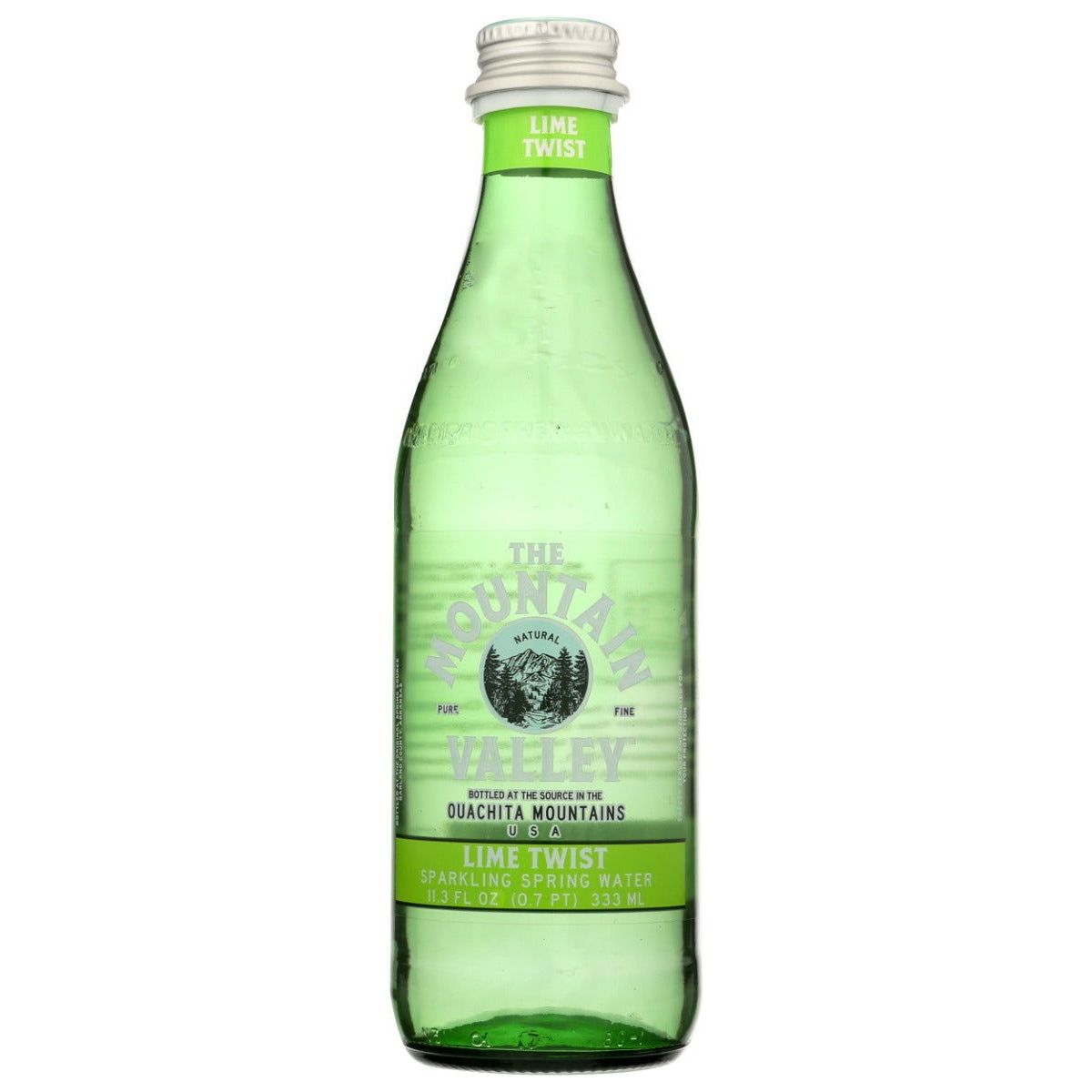 MOUNTAIN VALLEY: Sparkling Water Lime Twist Bottle, 333 ml - Sunshine Co Op. - #tag1# - #tag2# - #tag3# - #tag4#