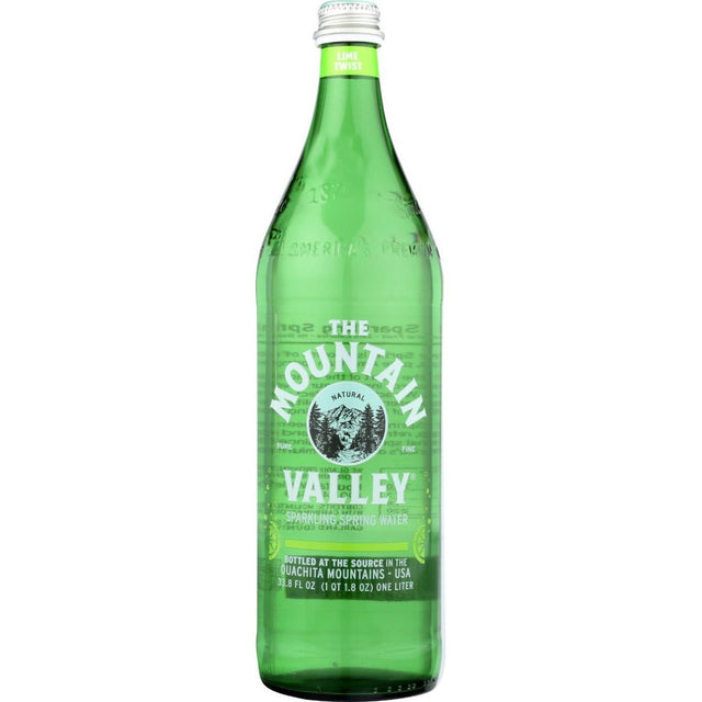 MOUNTAIN VALLEY: Water Sparkle Lime, 1 lt - Sunshine Co Op. - #tag1# - #tag2# - #tag3# - #tag4#