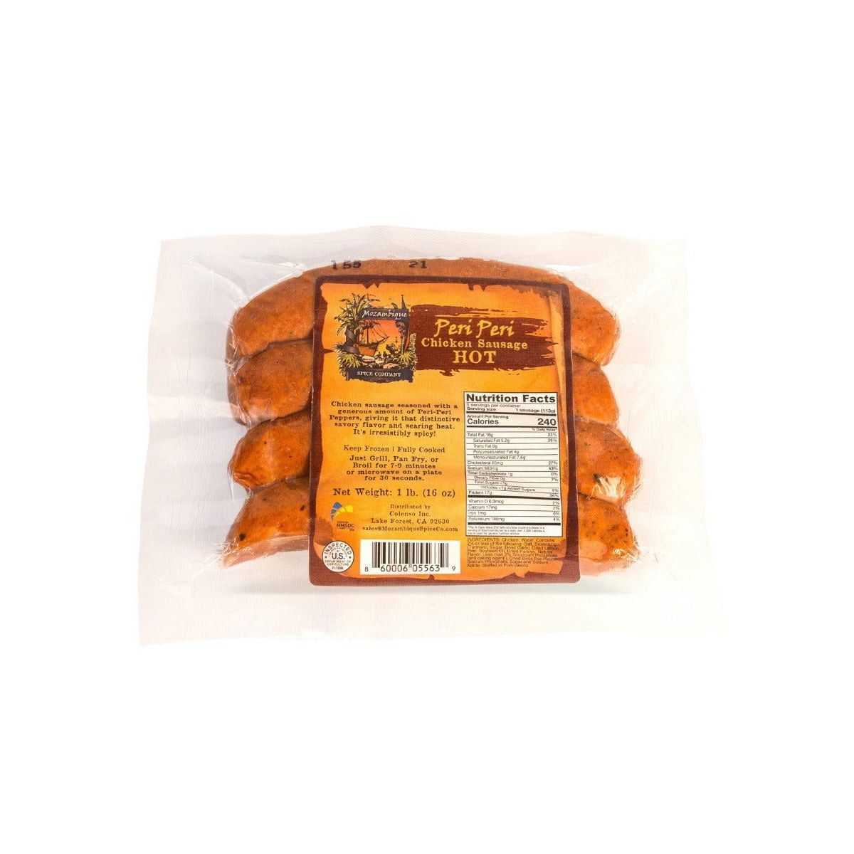 MOZAMBIQUE SPICE COMPANY: Peri Peri Chicken Sausage Hot, 1 lb - #tag1# - #tag2#