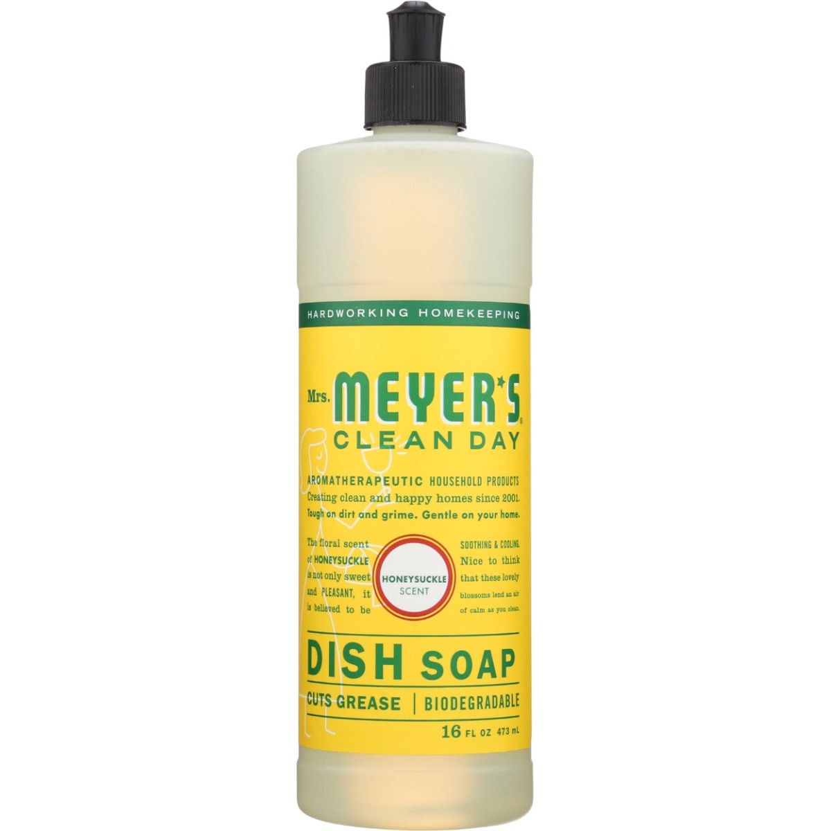 MRS. MEYER'S: Clean Day Liquid Dish Soap Honeysuckle Scent, 16 oz - #tag1# - #tag2#
