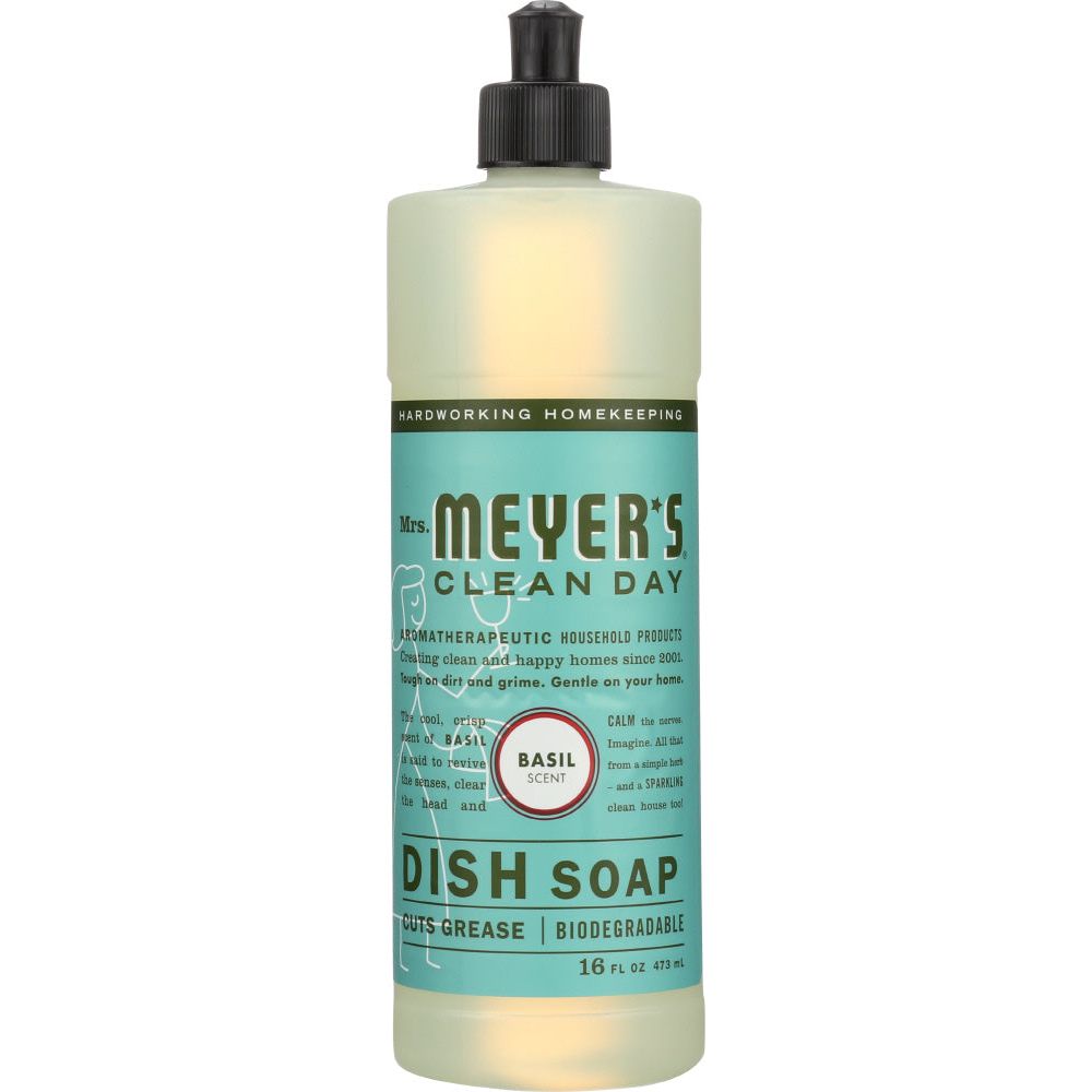 MRS MEYERS: Basil Dish Soap, 16 oz - #tag1# - #tag2#