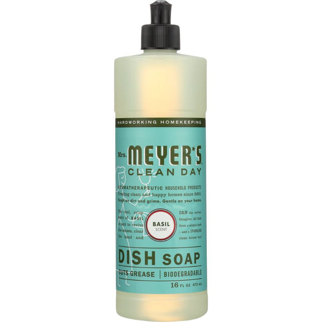 MRS MEYERS: Basil Dish Soap, 16 oz - #tag1# - #tag2#