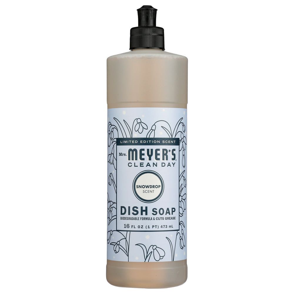 MRS MEYERS CLEAN DAY: Snowdrop Dish Soap, 16 oz - #tag1# - #tag2#