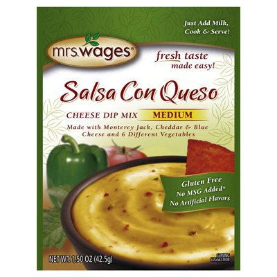 MRS WAGES: Salsa Con Queso Dip Mix, 1.5 oz - #tag1# - #tag2#