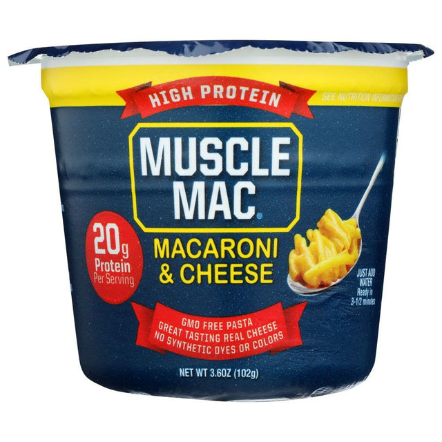 MUSCLE MAC: Macaroni and Cheese Microwave Cup, 3.6 oz - Sunshine Co Op. - #tag1# - #tag2# - #tag3# - #tag4#