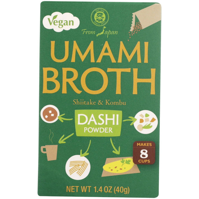 MUSO FROM JAPAN: Umami Broth Shiitake and Kombu Dashi Powder Vegan, 1.4 oz - #tag1# - #tag2#