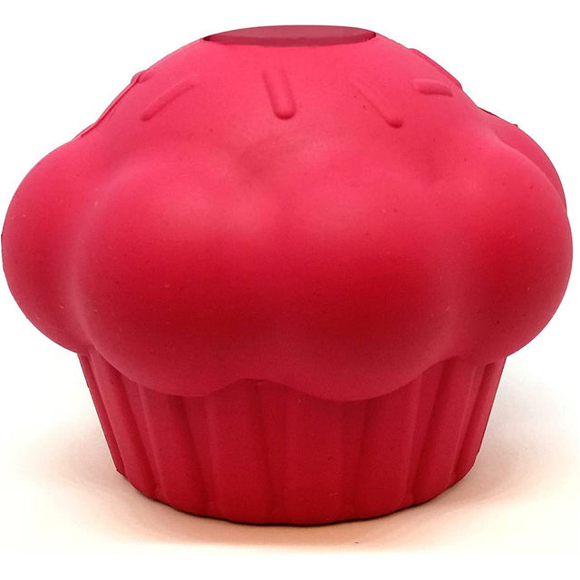 MUTTS KICK BUTT: Large Cupcake Durable Rubber Chew Dog Toy & Treat Dispenser, 1 ea - #tag1# - #tag2#
