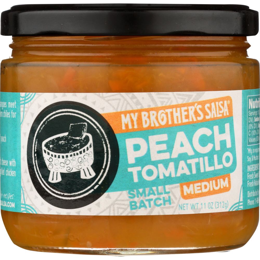 MY BROTHERS SALSA: Peach Tomatillo Salsa, 11 oz - #tag1# - #tag2#