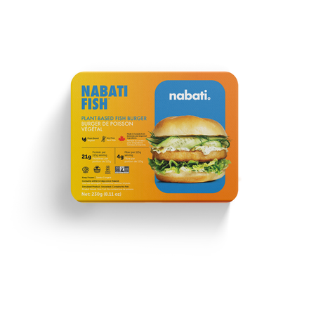 NABATI: Plant Based Fish Burger, 8.11 oz - #tag1# - #tag2#