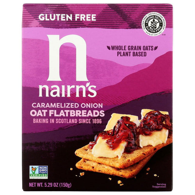 NAIRNS: Caramelized Onion Oat Flatbreads, 5.29 oz - #tag1# - #tag2#