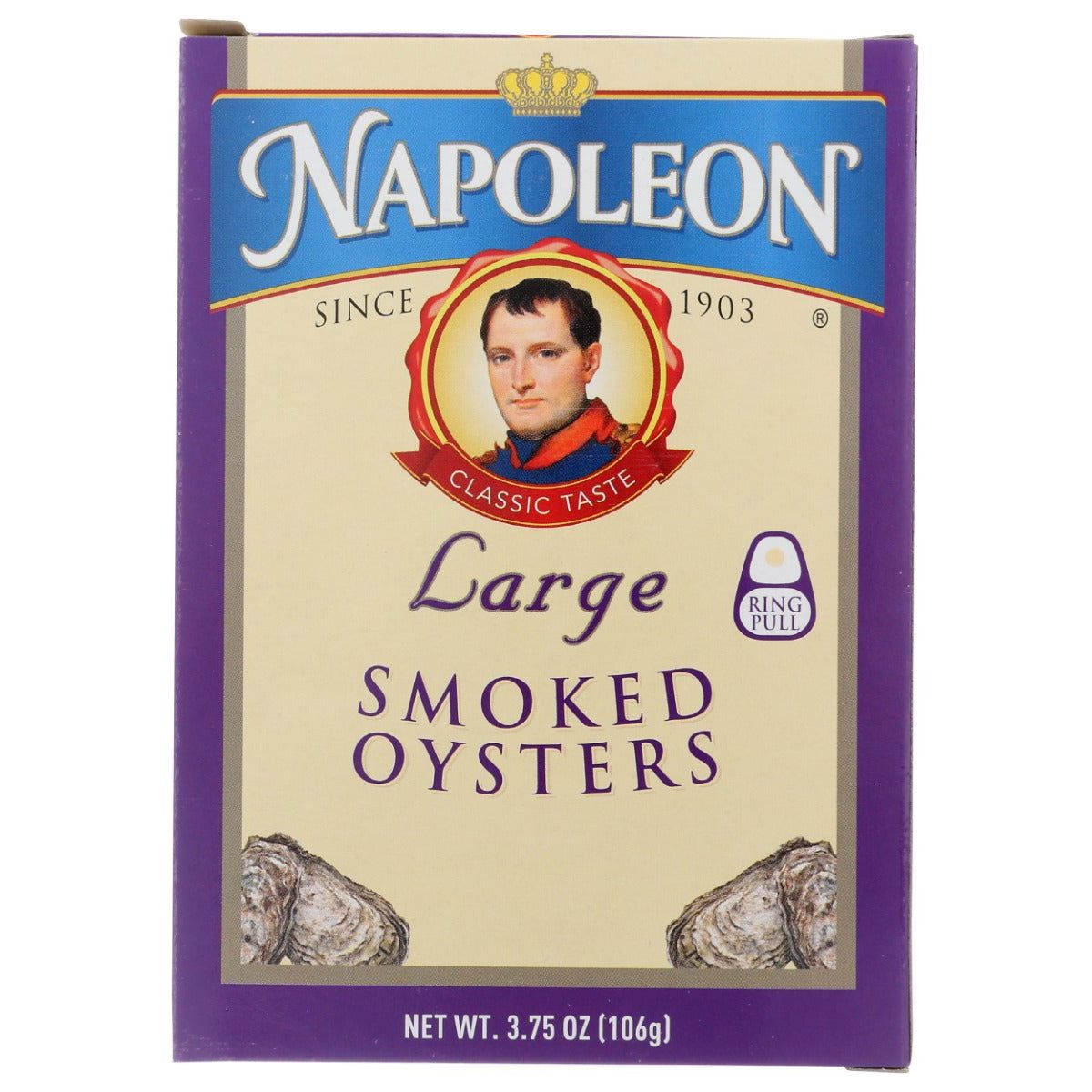 NAPOLEON: Oyster Smoked Large, 3.66 oz - Sunshine Co Op. - #tag1# - #tag2# - #tag3# - #tag4#
