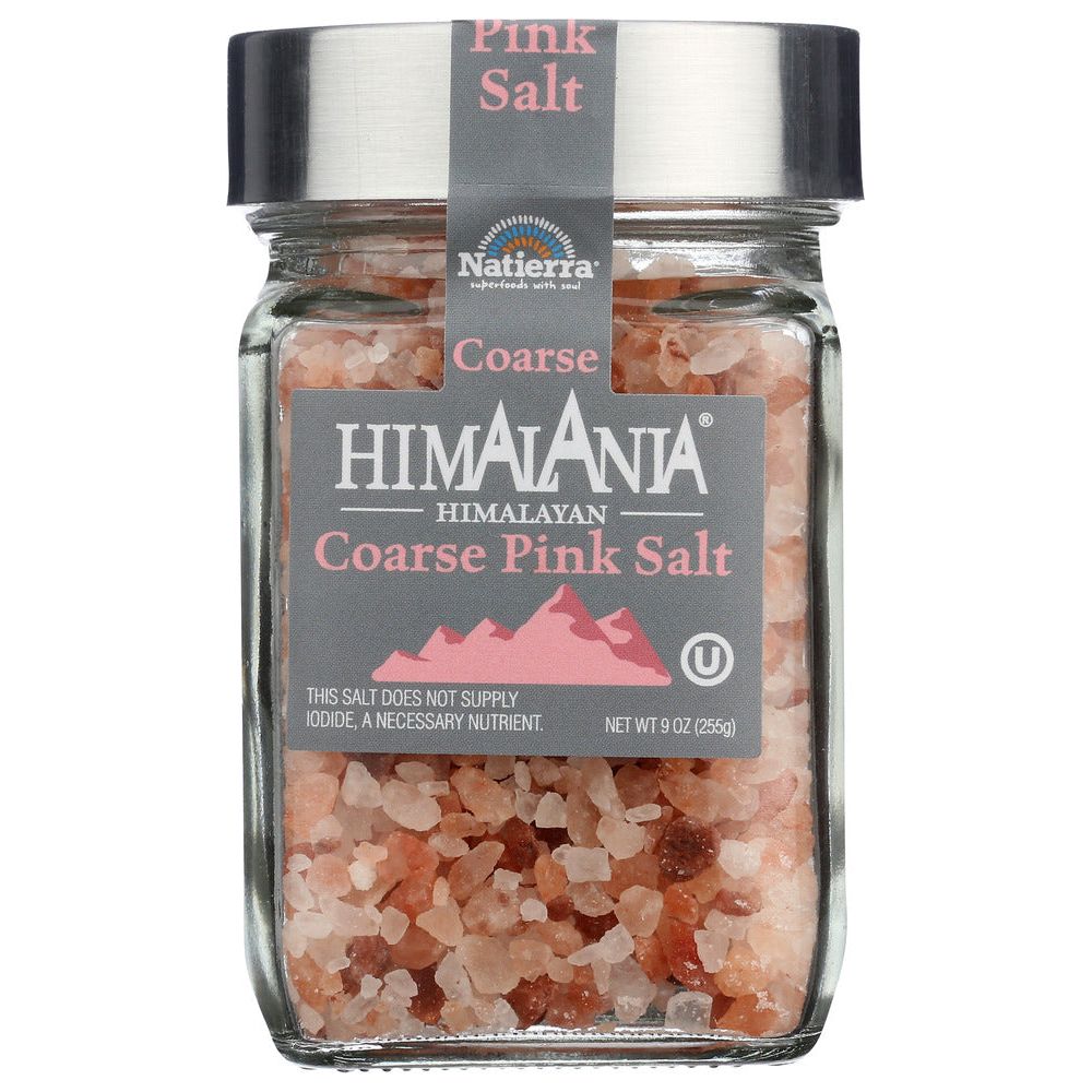 NATIERRA: Himalania Coarse Pink Salt, 9 oz - #tag1# - #tag2#