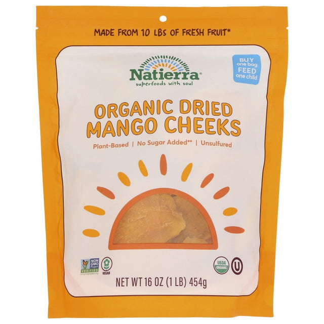 NATIERRA: Organic Dried Mango Cheeks, 16 oz - #tag1# - #tag2#