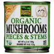 NATIVE FOREST: Organic White Mushroom Pieces and Stems, 4 oz - Sunshine Co Op. - #tag1# - #tag2# - #tag3# - #tag4#