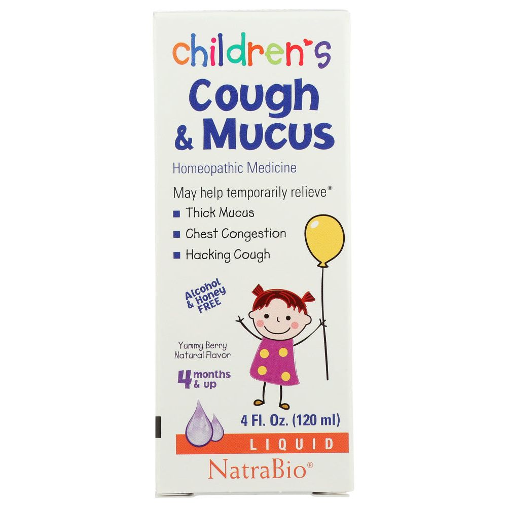 NATRA BIO: Childrens Cough And Mucus Medicine, 4 fo - #tag1# - #tag2#