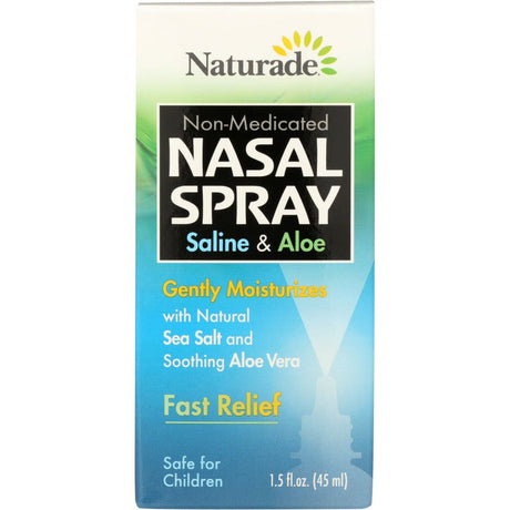 NATURADE: Nasal Spray Saline and Aloe, 1.5 oz - #tag1# - #tag2#