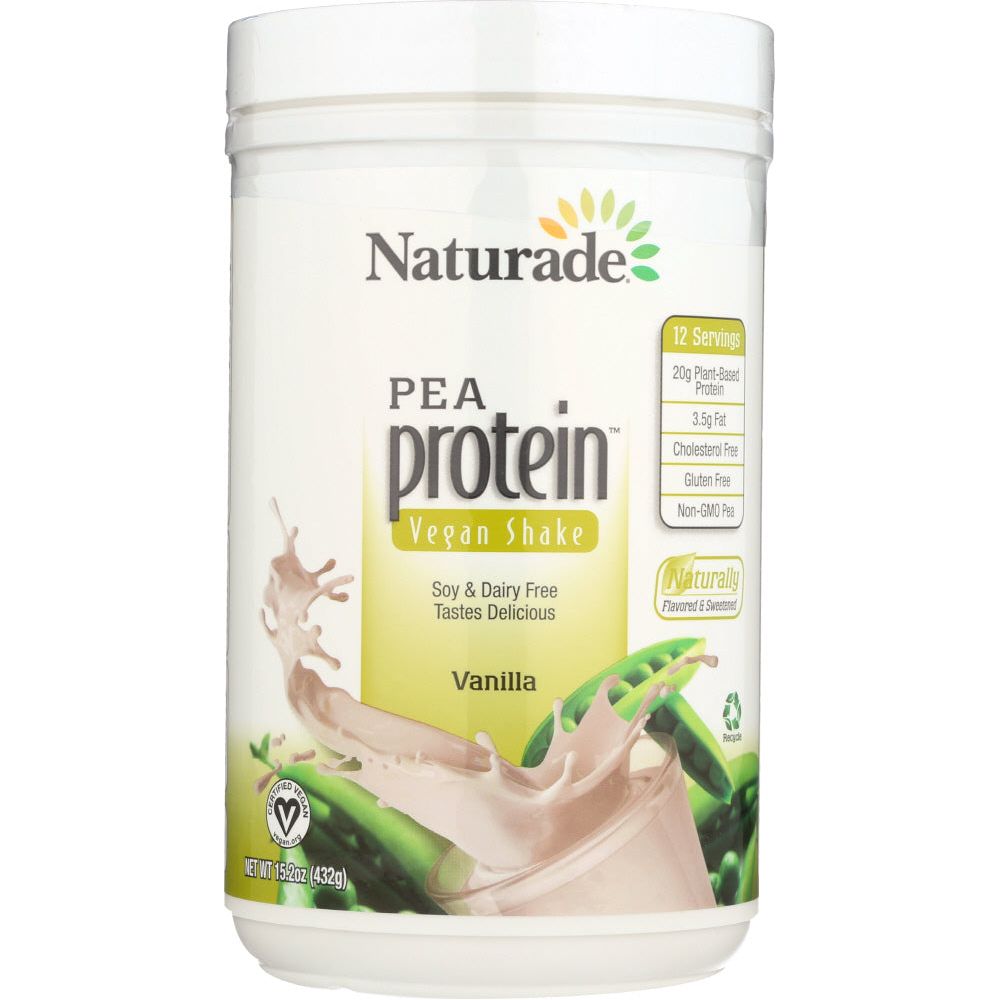 NATURADE: Pea Protein Vegan Shake Vanilla, 15.6 Oz - #tag1# - #tag2#