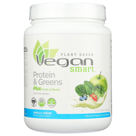 NATURADE: VeganSmart Protein And Greens Vanilla Creme Powder, 22.8 oz - #tag1# - #tag2#