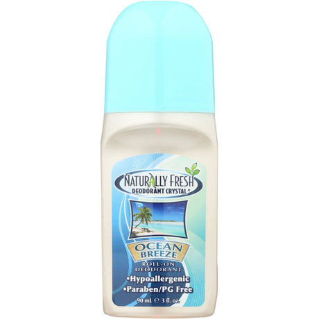 NATURALLY FRESH: Deodorant Crystal Roll-On Ocean Breeze, 3 oz - #tag1# - #tag2#