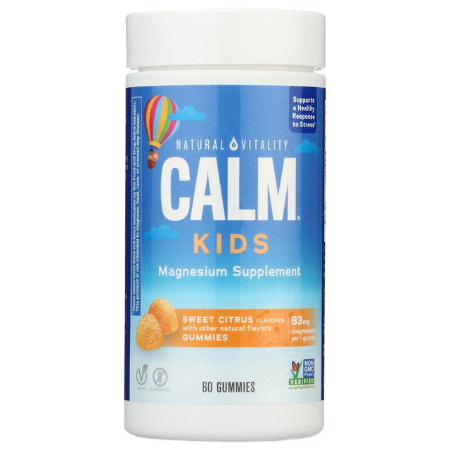 NATURAL VITALITY: Kids Calm Gummy Citrus, 60 PC - #tag1# - #tag2#