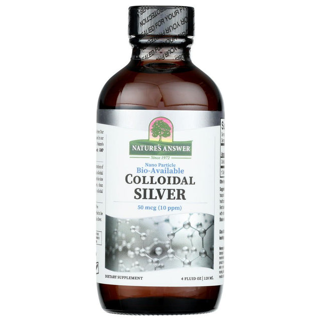 NATURES ANSWER: Colloidal Silver 50Mcg, 4 fo - #tag1# - #tag2#
