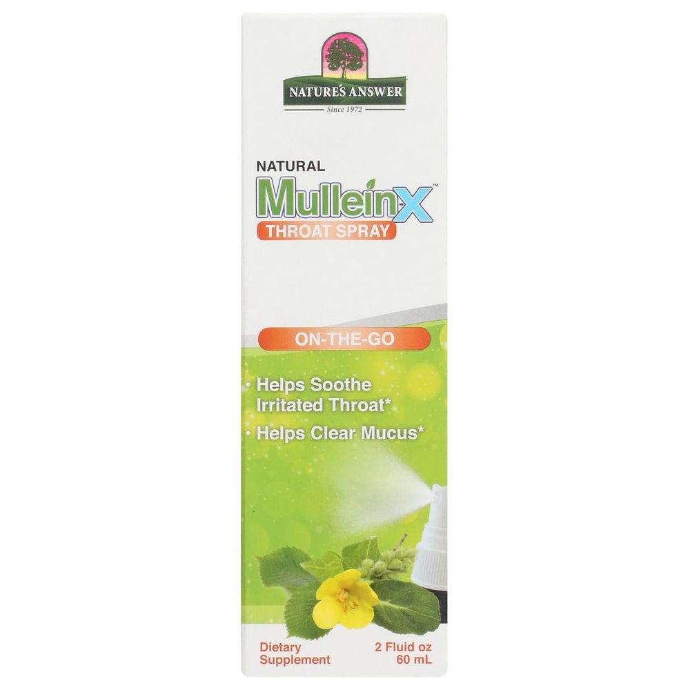 NATURES ANSWER: Mullein X Throat Spray On The Go, 2 fo - #tag1# - #tag2#