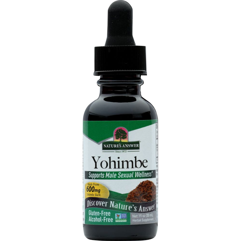 NATURES ANSWER: Yohimbe Bark 1% Alcohol Free, 1 oz - #tag1# - #tag2#