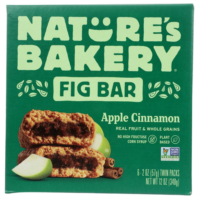 NATURES BAKERY: Whole Wheat Fig Bars Apple Cinnamon 6Ct, 12 oz - #tag1# - #tag2#