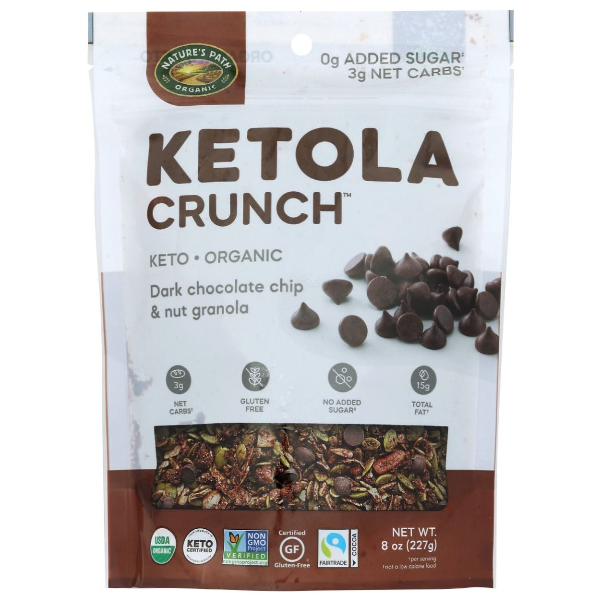 NATURES PATH: Ketola Crunch Dark Chocolate Chip Granola, 8 oz - #tag1# - #tag2#