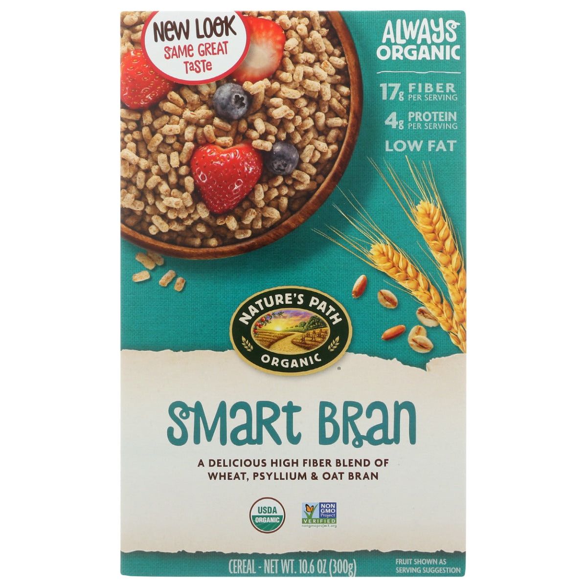 NATURES PATH: Organic Smart Bran Psyllium and Oatbran Cereal, 10.6 oz - #tag1# - #tag2#