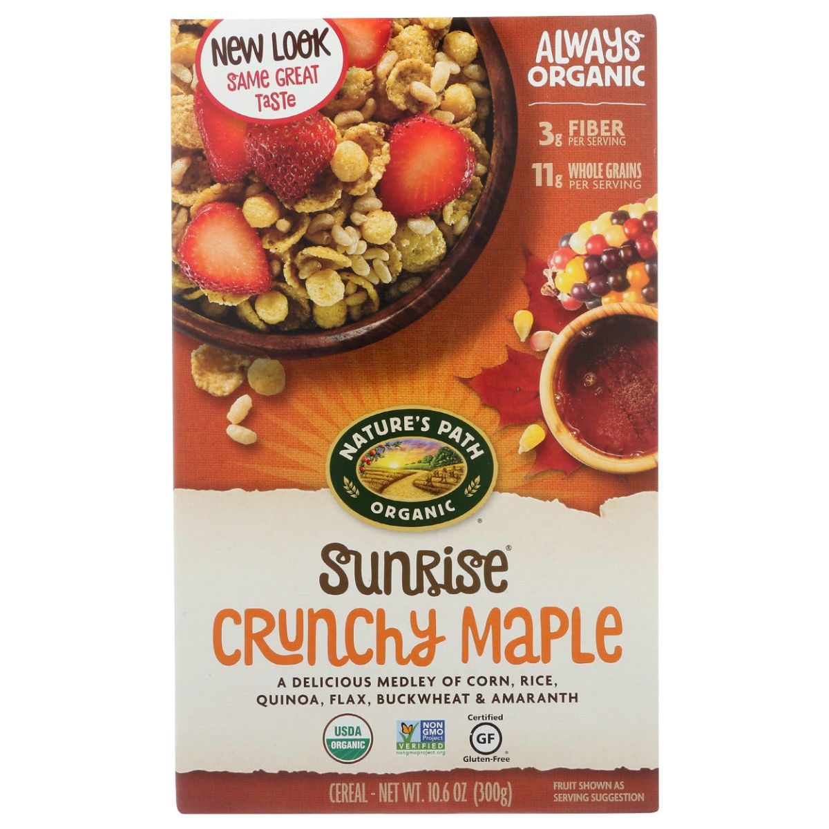 NATURES PATH: Organic Sunrise Cereal Gluten Free Crunchy Maple, 10.6 oz - #tag1# - #tag2#