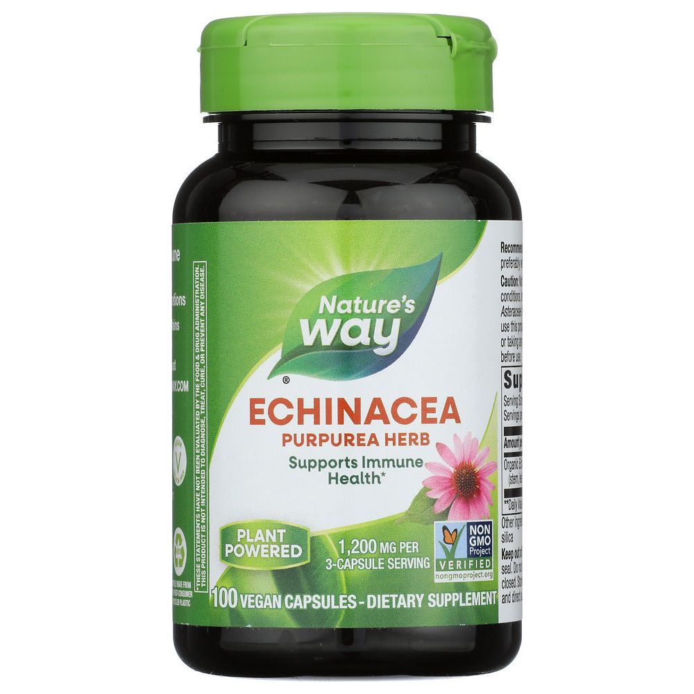 NATURES WAY: Echinacea Purpurea Herb, 100 cp - #tag1# - #tag2#