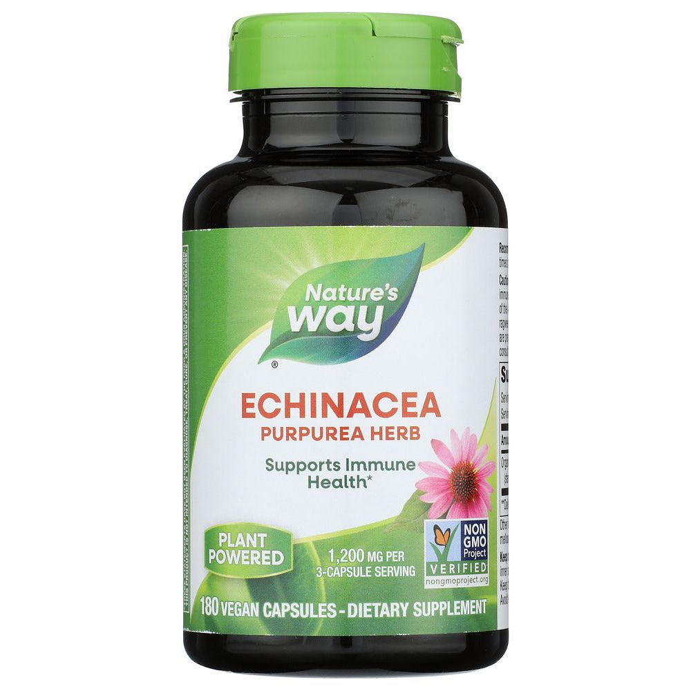NATURES WAY: Echinacea Purpurea Herb, 180 cp - #tag1# - #tag2#