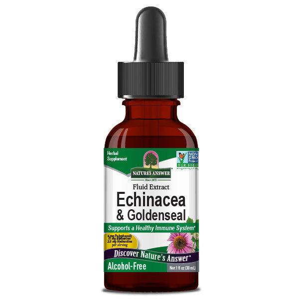 NATURE'S ANSWER: Echinacea And Goldenseal Alcohol Free 1000 mg, 1 oz - #tag1# - #tag2#