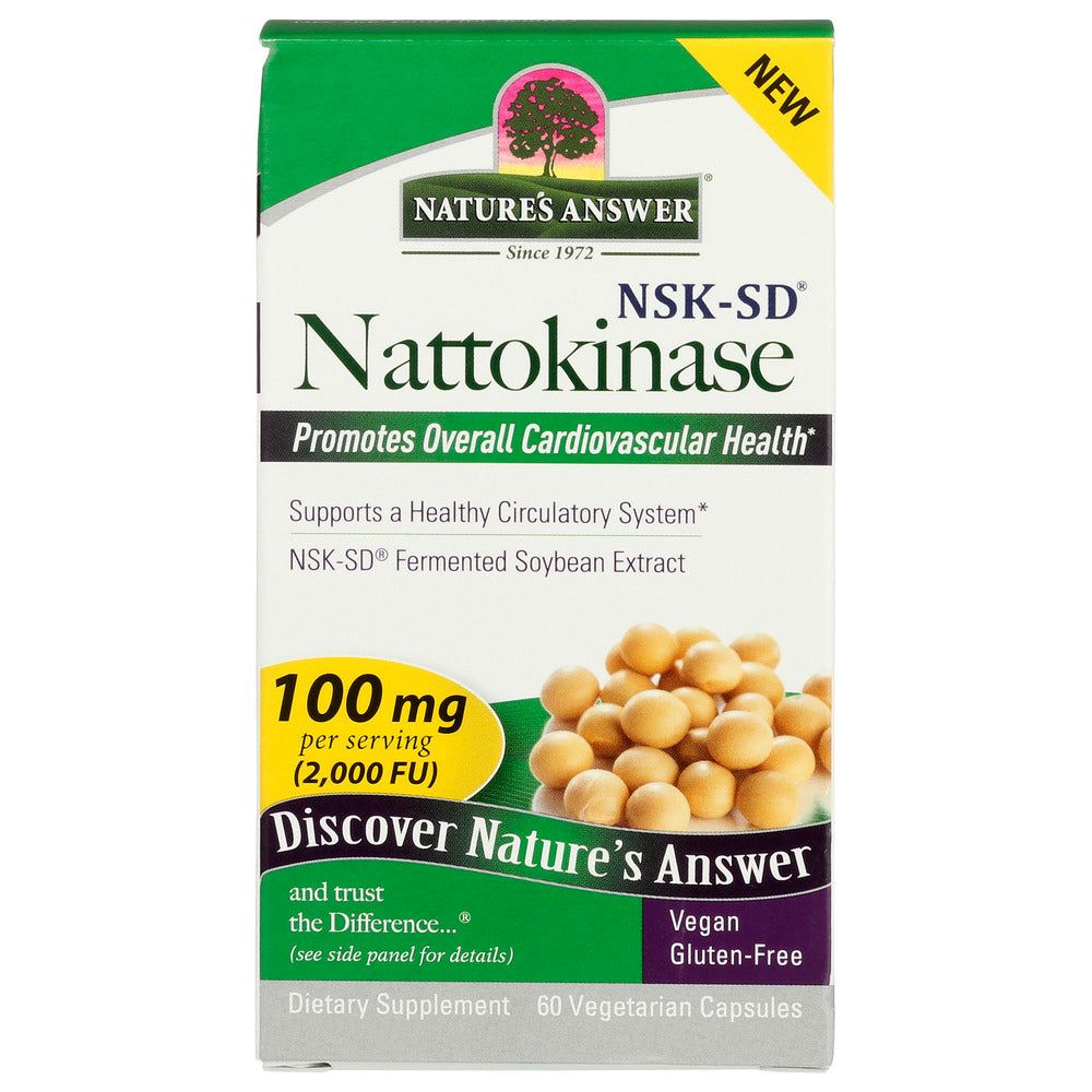 NATURE'S ANSWER: Nattokinese 100mg 2000fu, 60 cp - #tag1# - #tag2#