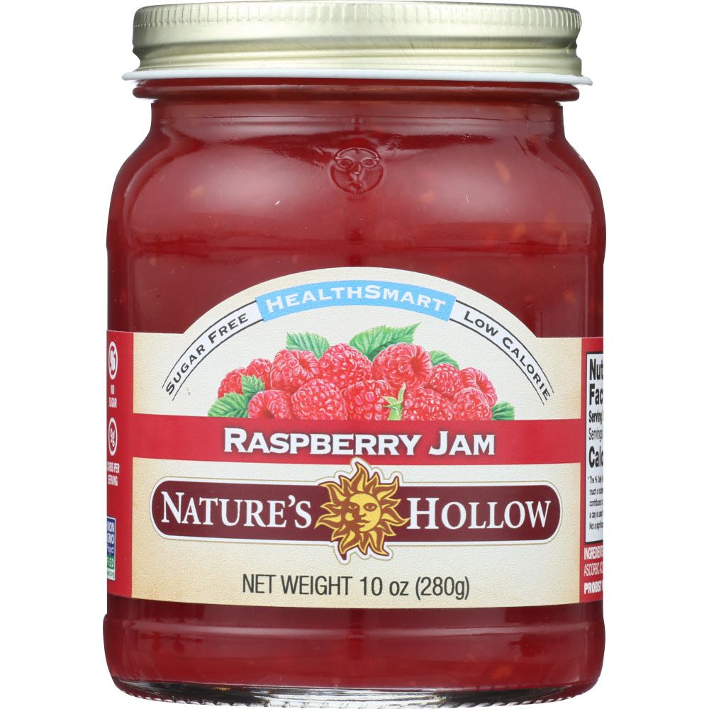 NATURE'S HOLLOW: Sugar Free Raspberry Preserves, 10 oz - #tag1# - #tag2#