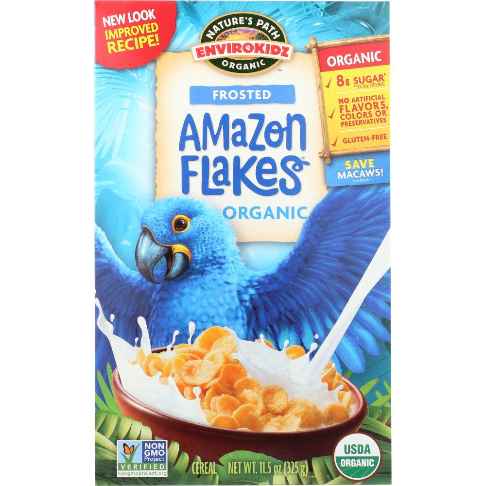 NATURE'S PATH ORGANIC: EnviroKidz Organic Amazon Frosted Flakes, 14 oz - #tag1# - #tag2#