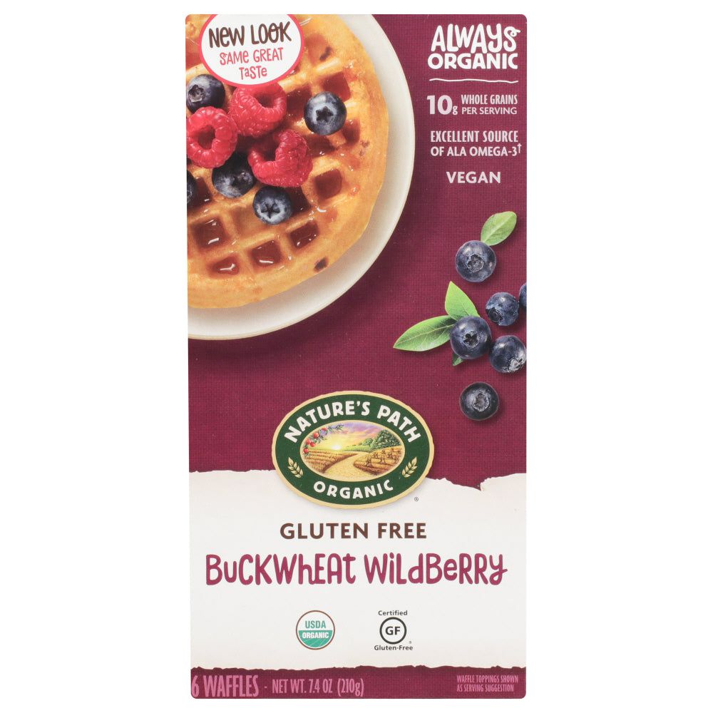 NATURE'S PATH: Organic Buckwheat Wildberry Waffles, 7.4 oz - #tag1# - #tag2#