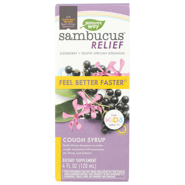 NATURE'S WAY: Kids Sambucus Relief Syrp, 4 fo - #tag1# - #tag2#