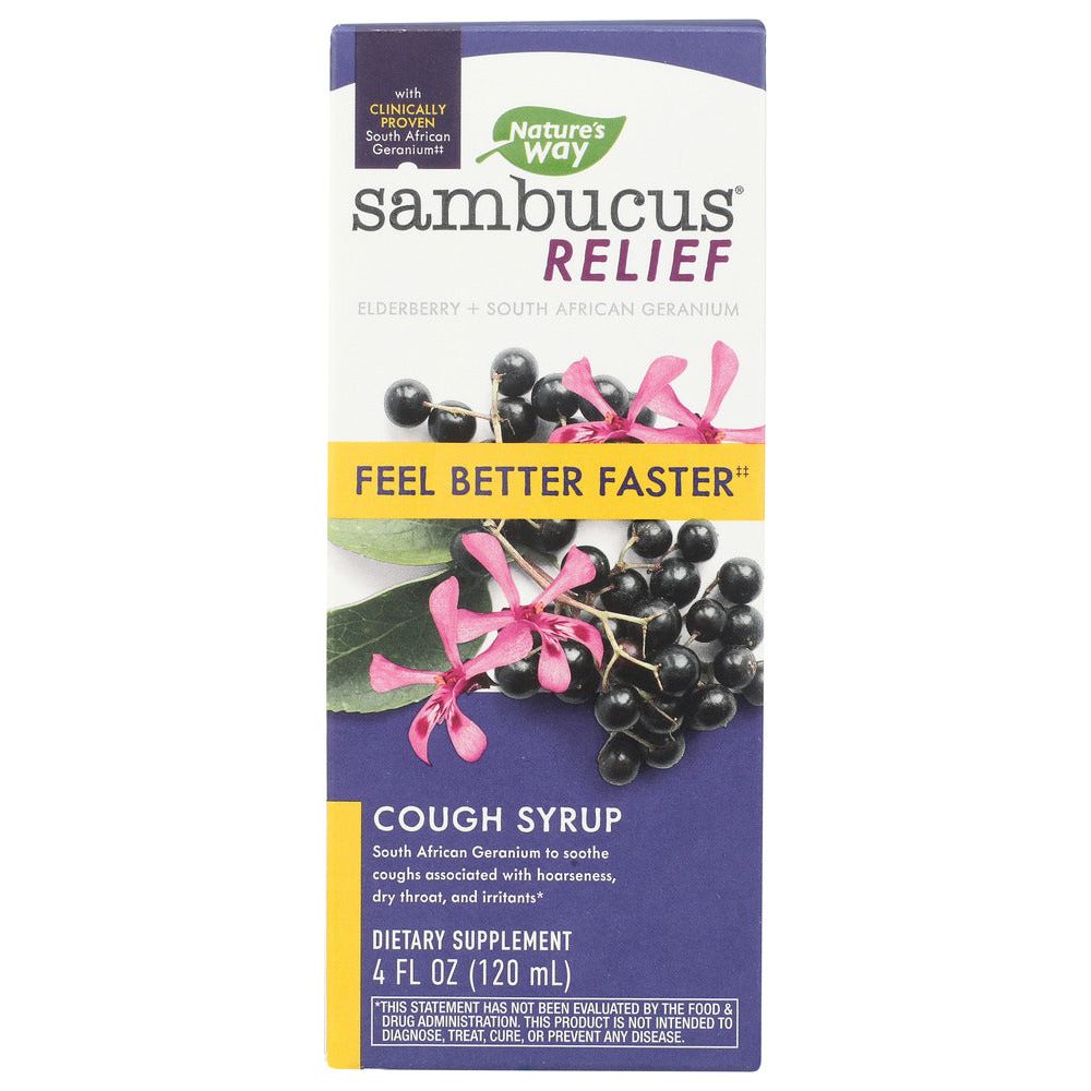 NATURE'S WAY: Sambucus Relief Syrup, 4 fo - #tag1# - #tag2#