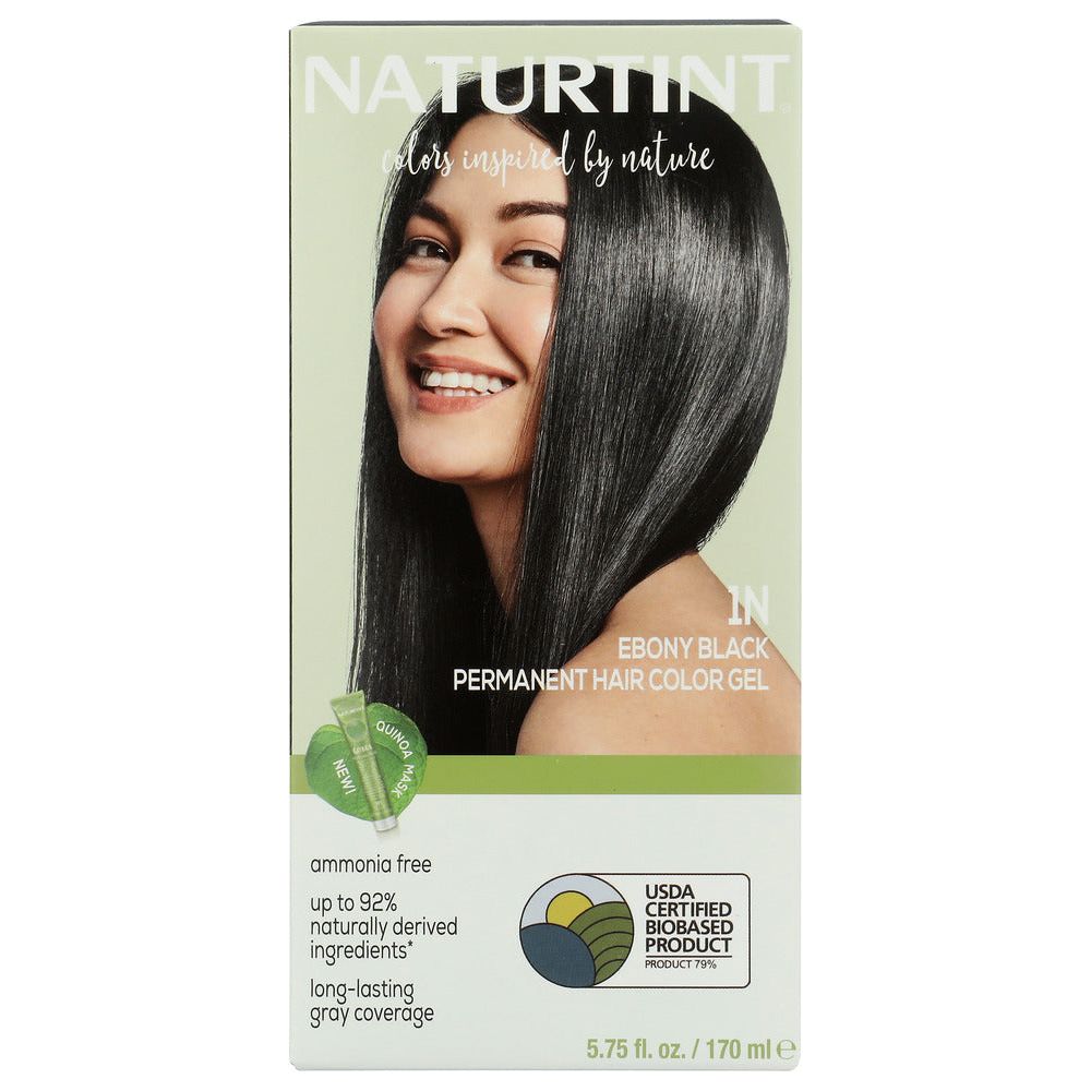 NATURTINT: Permanent Hair Color 1N Ebony Black, 5.28 oz - #tag1# - #tag2#