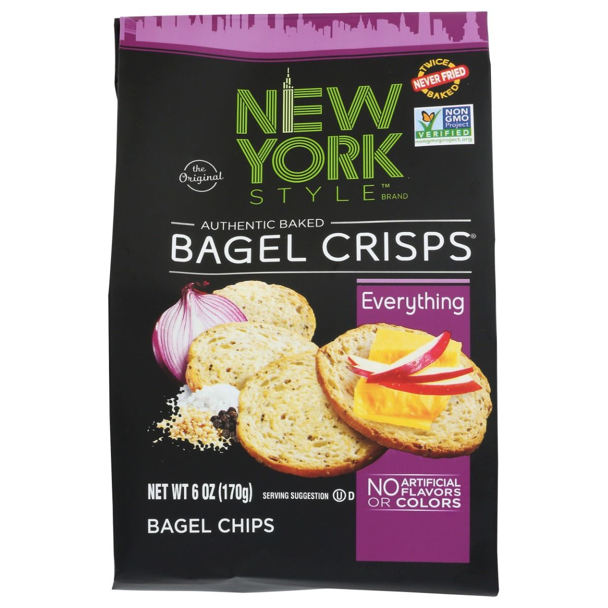 NEW YORK STYLE: Everything Bagel Crisps, 6 oz - #tag1# - #tag2#