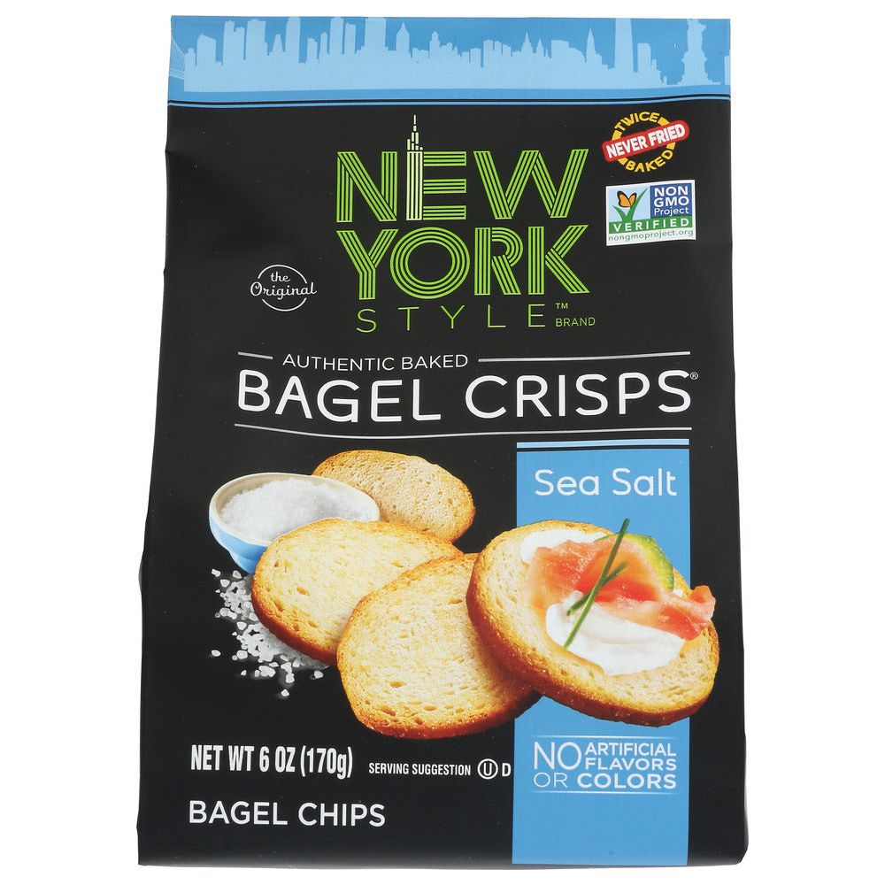 NEW YORK STYLE: Sea Salt Bagel Crisps, 6 oz - #tag1# - #tag2#